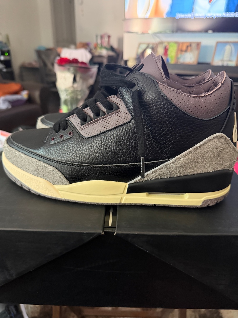 Nike Air Jordan 3 A Ma Maniere Black Violet Ore Size 11